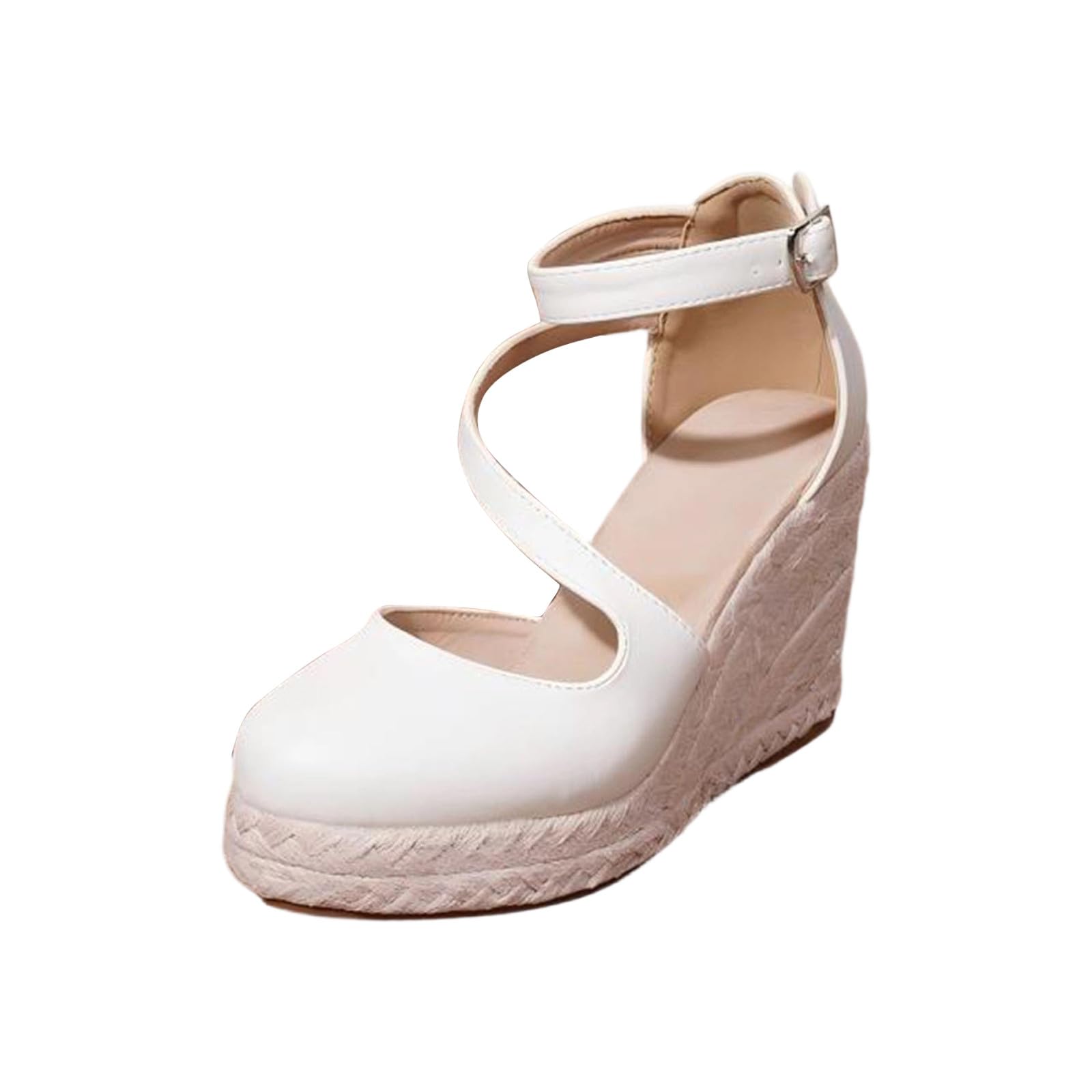 Generisch Zapatos de baile con plataforma para mujer, elegantes zapatos de novia con tiras tradicionales de tacones altos cómodos zapatos de fiesta con tacón para vacaciones de octubre