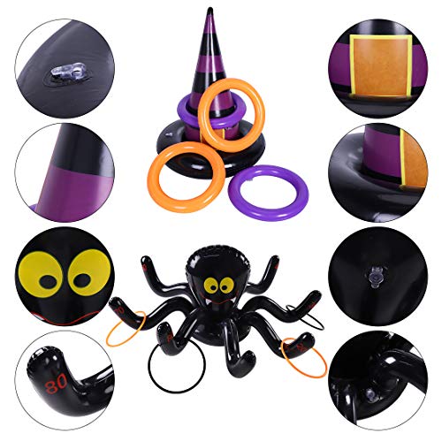 Halloween Ring Toss Games Inflatable Spiders - image 2