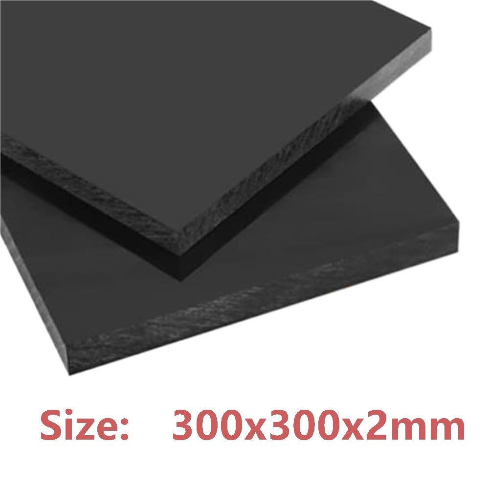 Flache, quadratische Platte aus extrudiertem schwarzem PA6-Nylon