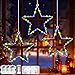 Produktbild MKAKYES LED Sterne Weihnachtsbeleuchtung, 3 Stück Stern Weihnachtsbeleuchtung, 45 LED Batteriebetriebene Weihnachtsstern Beleuchtet, mit 8 Modi & Fernbedienung, für Weihnachten Deko Balkon Party, 30CM
