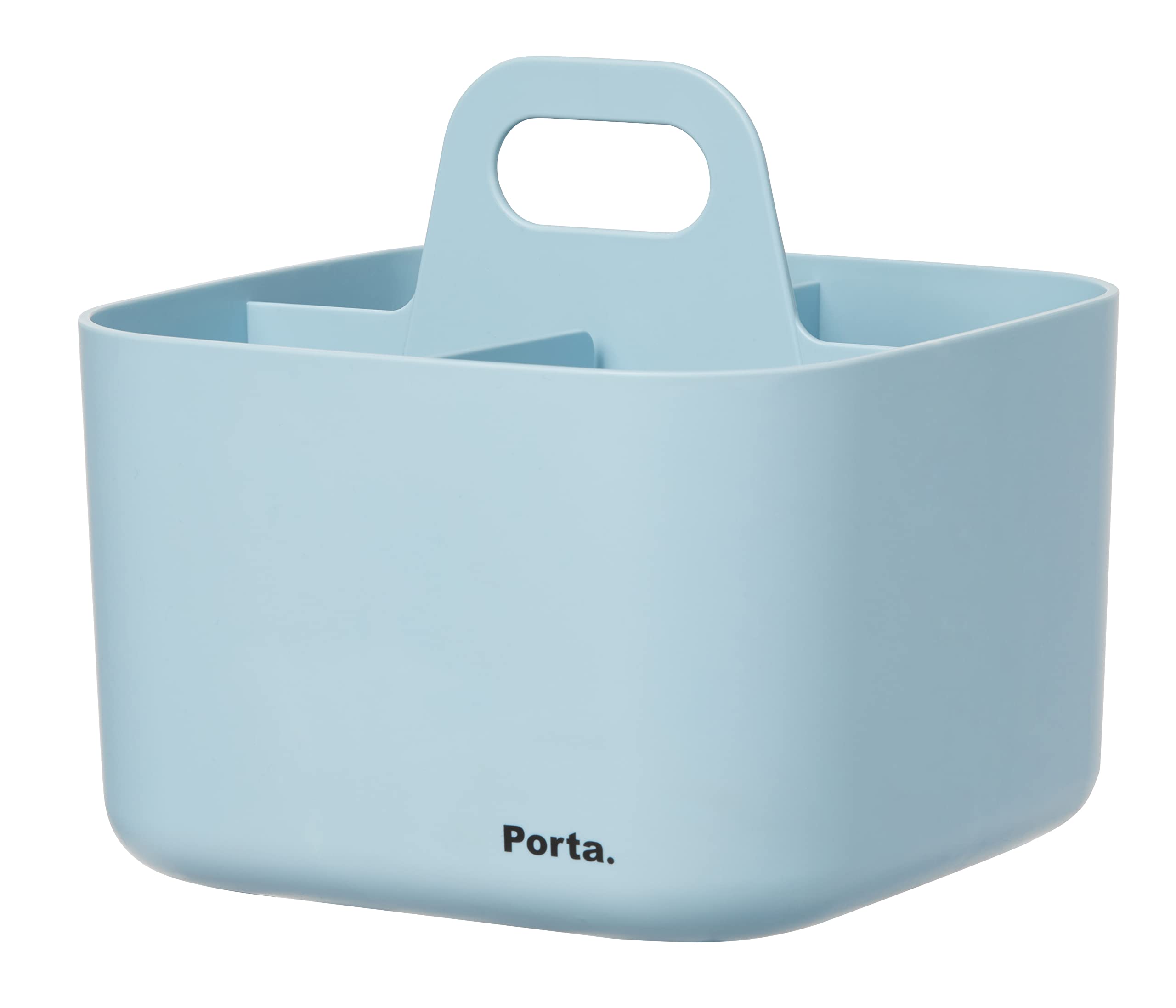 Litem Porta Vita Mint Stackable Square Storage Unit 4 Compartments with Adjustable Dividers Ideal for Home Kitchen Bathroom