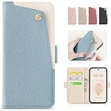 CASSYOOK aquos sense9 ケース 手帳型 SH-53E SHG14 SH-M29 ケース おしゃれ アクオスセンス9ケース 手帳型ケース アクオスセンス9 カバー 手帳型 aquosセンス9 カバー ケース 手帳 表面ポケット便利 カード収納 スタンド機能 レザーケー 耐衝撃 全面保護(ブルー)