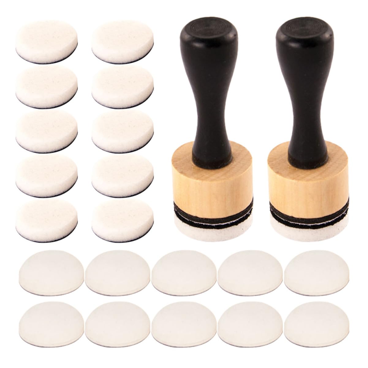 HOMSFOU 4 Sätze Mini Schwamm Pinselwerkzeug Schwammwalzen zum Streichen Make-up-Schwämme Schwammpinsel Make-up-Schwamm Kunstschwamm Schwämme zum Malen Schwammfarbe Gummi