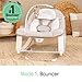 Ingenuity Keep Cozy 3-in-1 Baby Wippe, Sitz und Schaukel für Babys bis Kleinkinder, mit Vibrationen und Spielzeugstange, 0-30 Monate, Bär Linden