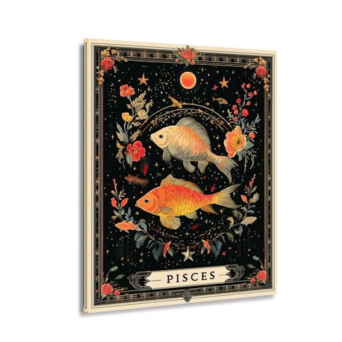 Bohème décoration poster vintage Taureau astrologie pour cadeau original