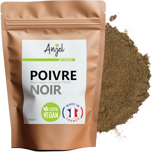 Poivre noir de Madagascar Moulu 100g - Poivre en Poudre de qualité supérieure pour une saveur...