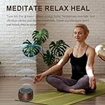 Electronic Tibetan Singing Bowl,Frequency Generator for Healing,Meditation Sound Machine, 256HZ-432HZ-528HZ 9 Healing Frequencies,4 Timers and Luminous Button,Yoga, Relaxation, Reiki - Image 2