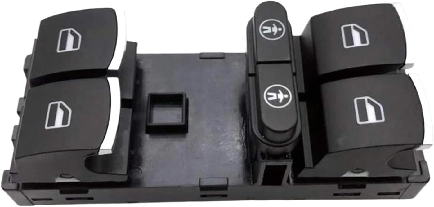 Compatible with VW Touareg Sharan Compatible with Seat Alhambra 2011 2012 2013 2014 2015 2016 Chrome Master Power Window Switch Button 7P6959857