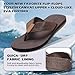 MEGNYA Men's Orthopedic Breathable Orthotic Flip Flops: Hammer Toes High Arch Plantar Fasciitis Flat Feet Arch Support Fashion Sandal, Casual Comfortable Summer Outdoor Slippers Dark Brown Size 10
