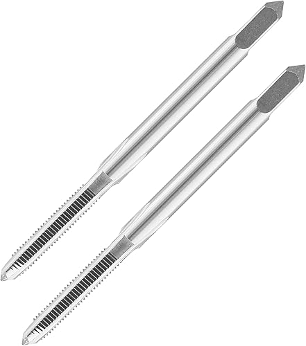 2 piezas M3x0.5 Macho, rosca métrica M3 HSS herramienta de roscado HSS, 3 flautas rectas roscas roscadas (M3 x 0.5)