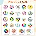 SCIONE 24Pack Mini Fidget Spinner Toys,Rainbow Party Favors for Kids Birthday Party Favors,Return Gifts,Goodie Bags Stuffers,Treasure Box Toy Classroom Prizes