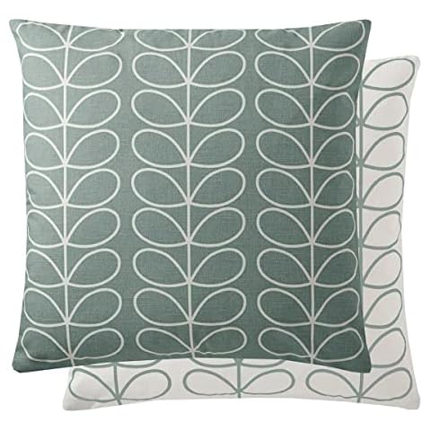 Orla Kiely Cool Grey Linear Stem Cushion Cover