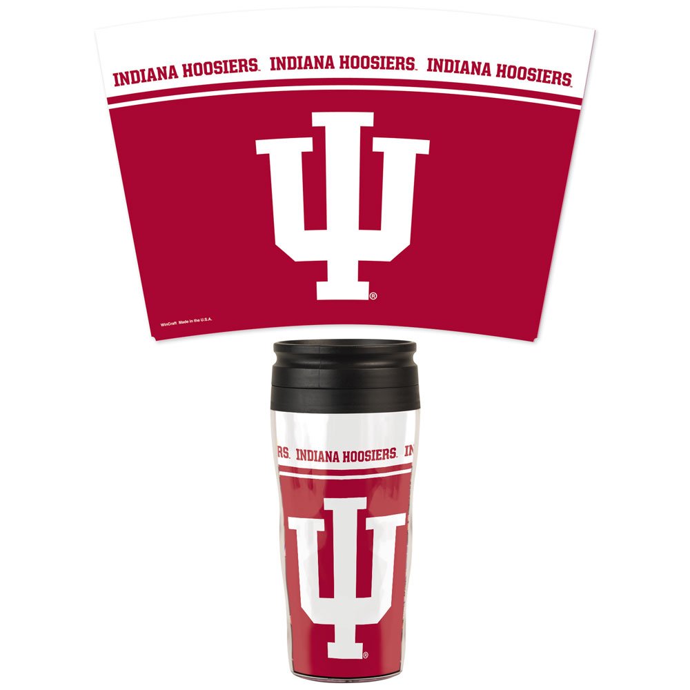 WinCraft NCAA Indiana University Contour Travel Mug, 16 oz