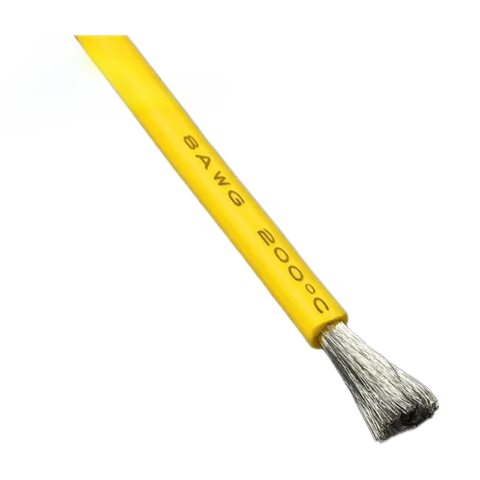 Cavi in silicone blu verde giallo bianco cavi 8awg 10awg 12awg 14awg 18awg 20awg 22awg(; yellow; 1m; 18 AWG)