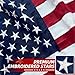 Premium American Flag 3x5 Ft TearProof Series for Outside, Heavy Duty Outdoor，Longest Lasting, Super Tough Fade Resistant Spun Polyester, High Wind US Outdoor Flags Embroidered Stars, Sewn Stripes, Brass Grommets