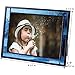 J Devlin Glass Art 5x7 Blue Stained Glass Picture Frame – Vertical or Horizontal Display Pic 324-57HV