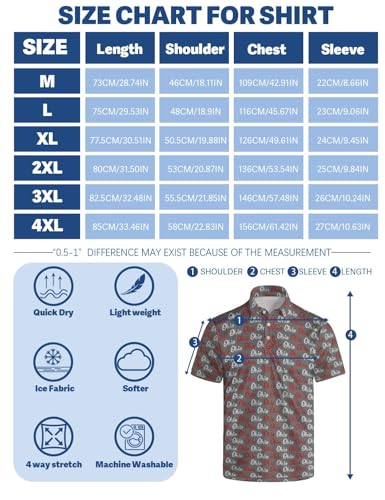Camiseta Polo para Hombre, de Manga Corta, con Diseño Divertido para Golf, Estilo Hawaiano miniatura 7