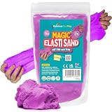 Rainbow Eco Play - Magic Elasti Sand - Purple - 1kg - Magic Sand - Kids Coloured Sand - Non-Toxic - Colour - Sensory Toys for Autism - ASMR Toys