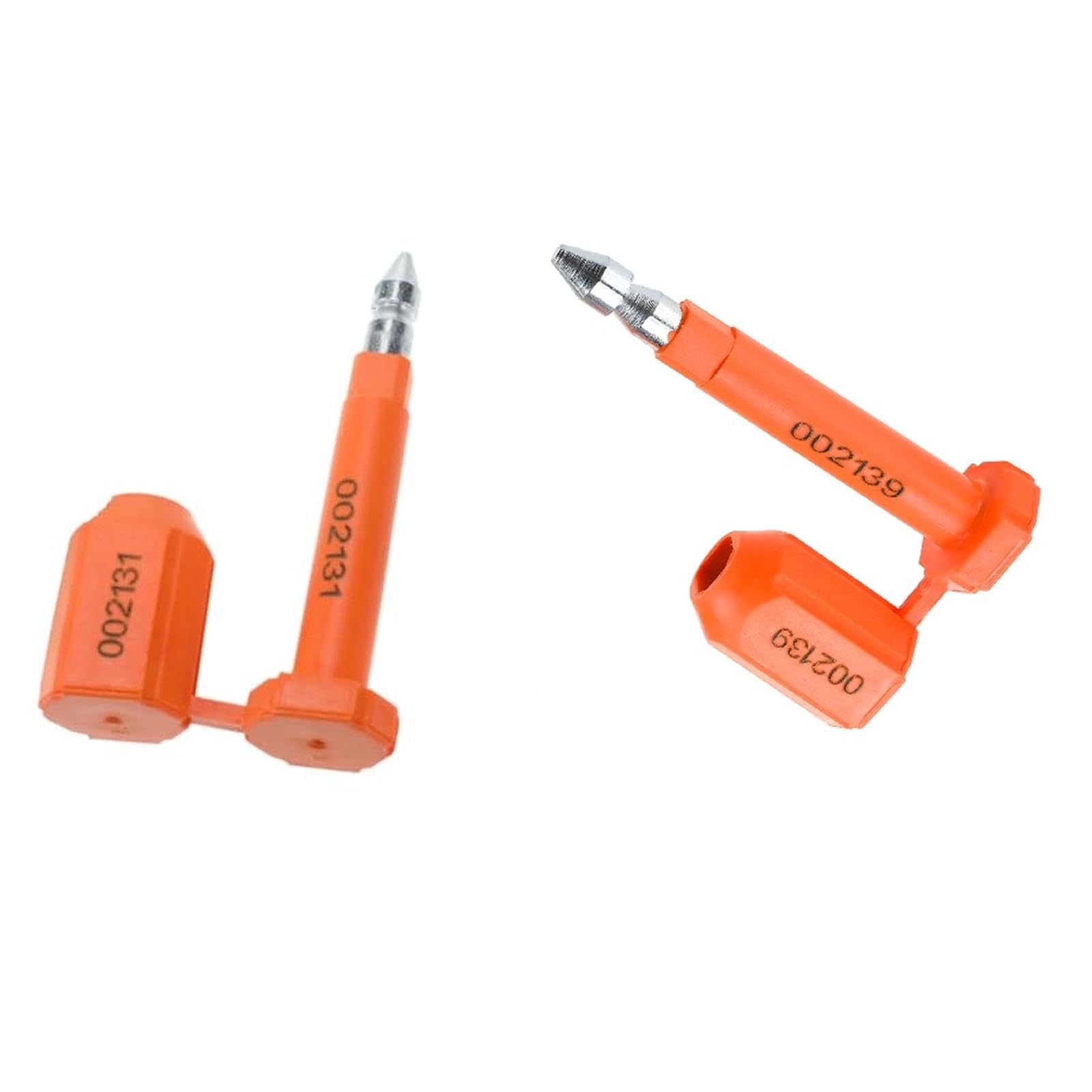 YaeMarine Lot de 50 joints d'expédition avec impression - Numérotation progressive pour conteneurs de chargement et remorques de camion - Orange - Lot de 50 / 100
