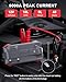 Povasee 6000A UltraSafe Starthilfe Powerbank für Pkw, 12V Booster Auto Starthilfe (bis zu 10L Benzin/8L Diesel), Starter Powerbank mit Starthilfekabel, Kfz Jump Starter mit LED und 2 USB-Ausgänge