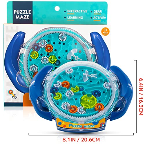 Mind Puzzles For Kids 3-8, 3D Maze Puzzle For Kids, Brain Teasers Gravity Ball Game Maze Ball Puzzle Toy Gifts For Kids Teens Adults, Hard Challenge. Labyrinth Game Marble Maze With Two Steel Marbles #TOP6