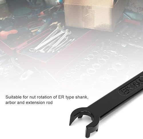 Miniatura 2 de ER - Llave tipo M, llave de tuerca de sujeción tipo M de acero de alto carbono, llave de boquilla CNC para extensión de árbol, varilla de extensión