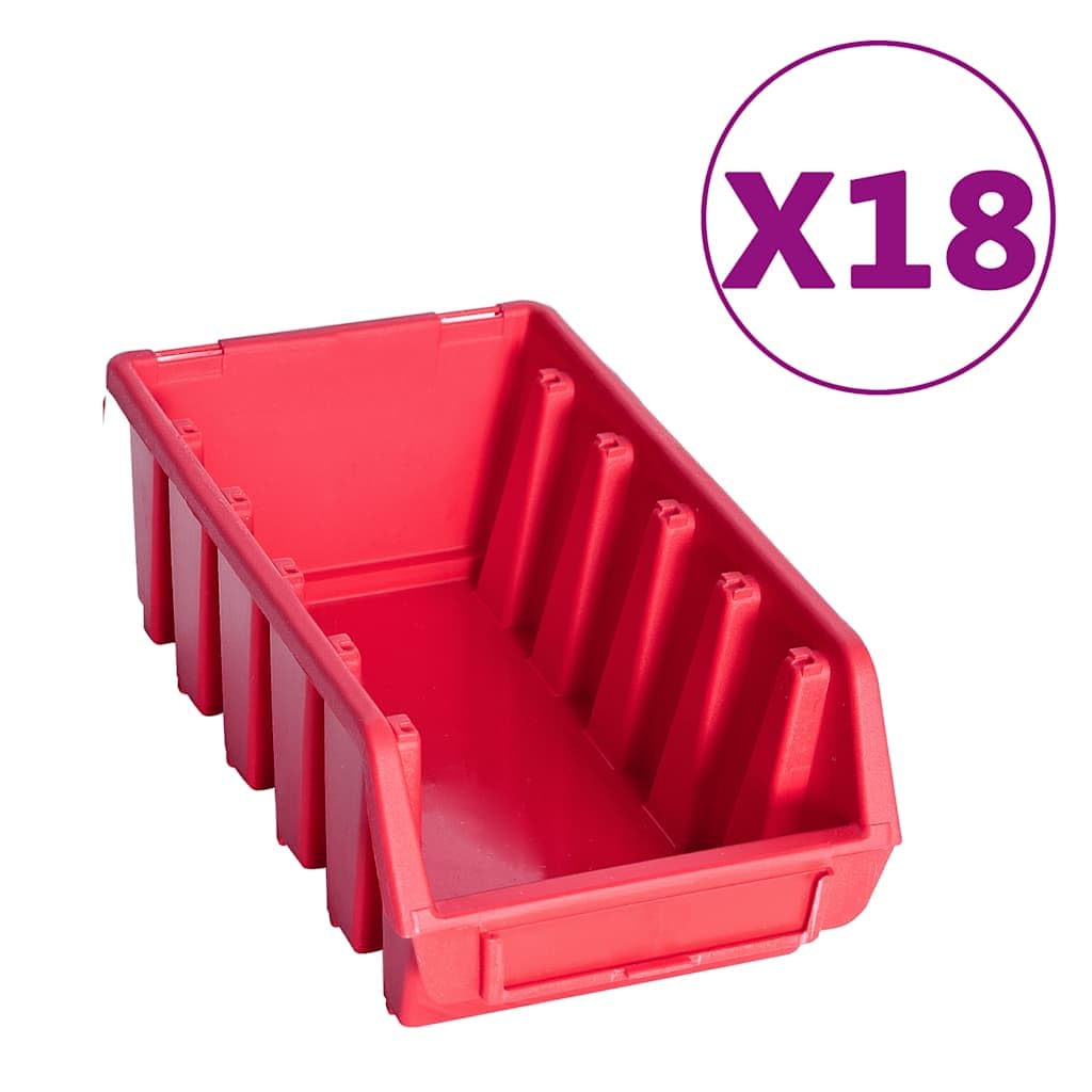 Kit de almacenamiento para 103 piezas, paneles de pared, color rojo y negro