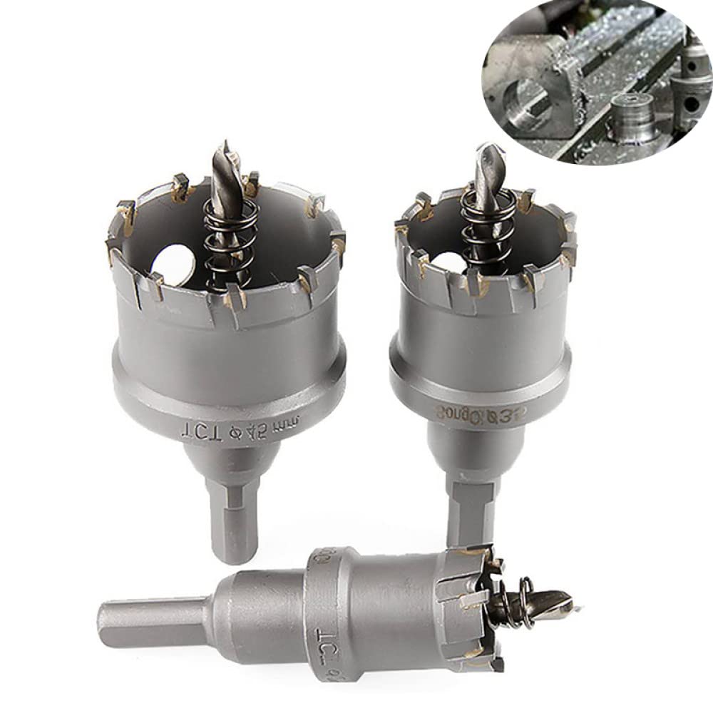 1 broca de taladro de acero inoxidable de 16-50 mm, broca con punta de carburo , herramientas eléctricas de perforación de metal , 19 mm