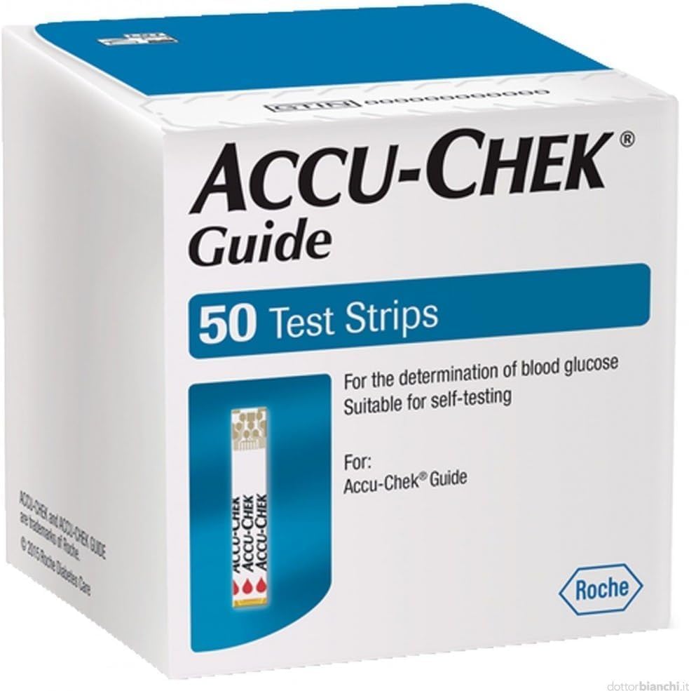 Blood Glucose Test Strips, Made for ‘Guide Glucose Monitors’ Only, 50 Counts