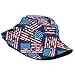 American Flag Bucket Hats Fashion Sun Cap Packable 4th of July Fisherman Hat for Women Men Patriotic USA Flag Summer Travel Hat