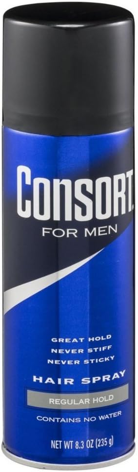 Consort For Men Hair Spray Regular Hold 8.3 oz (Pack of 6)