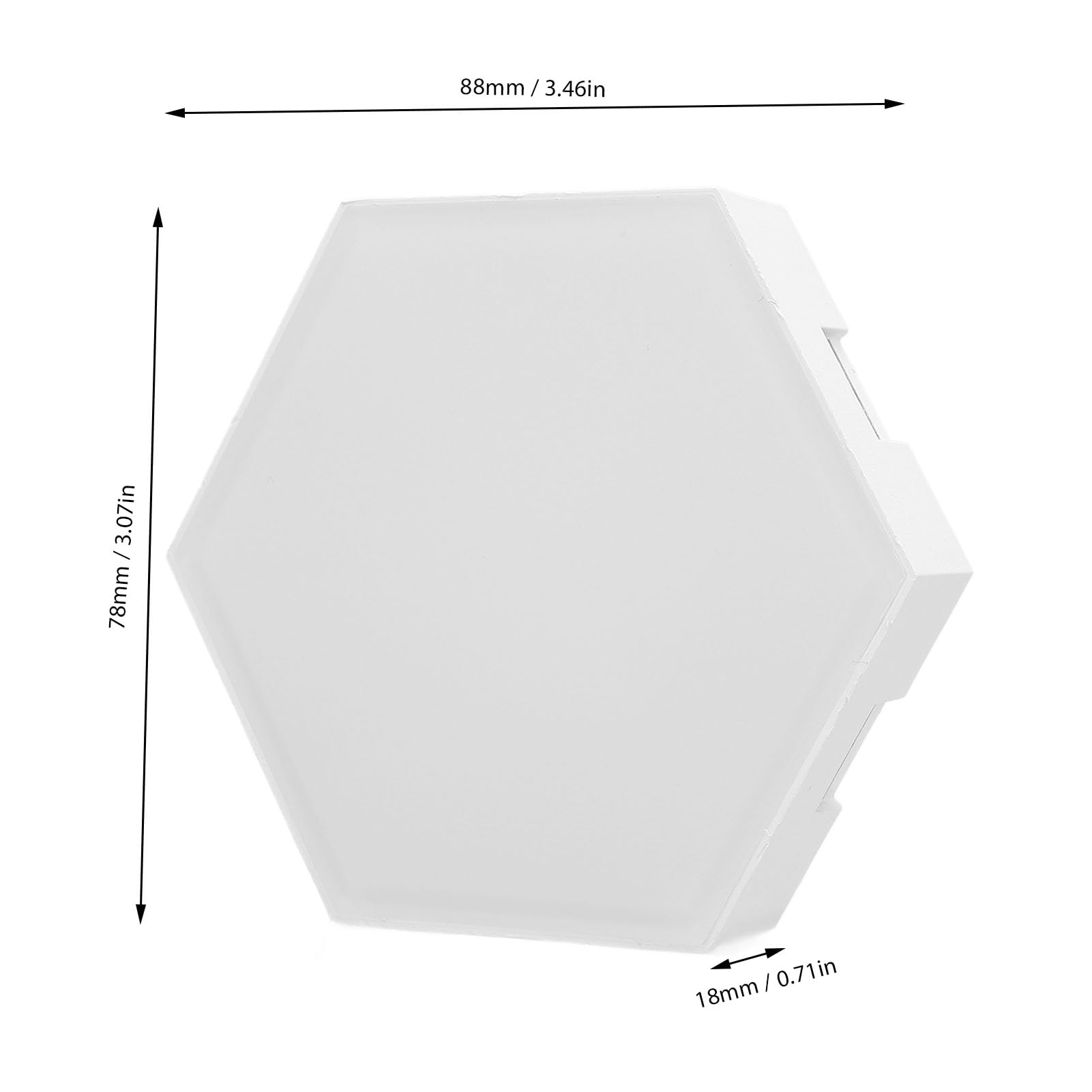 Eujgoov Applique Murale Hexagonale, Panneau Intelligent LED RVB avec Commande Vocale et Synchronisation Musicale, pour la Décoration de la Pièce et les Fêtes
