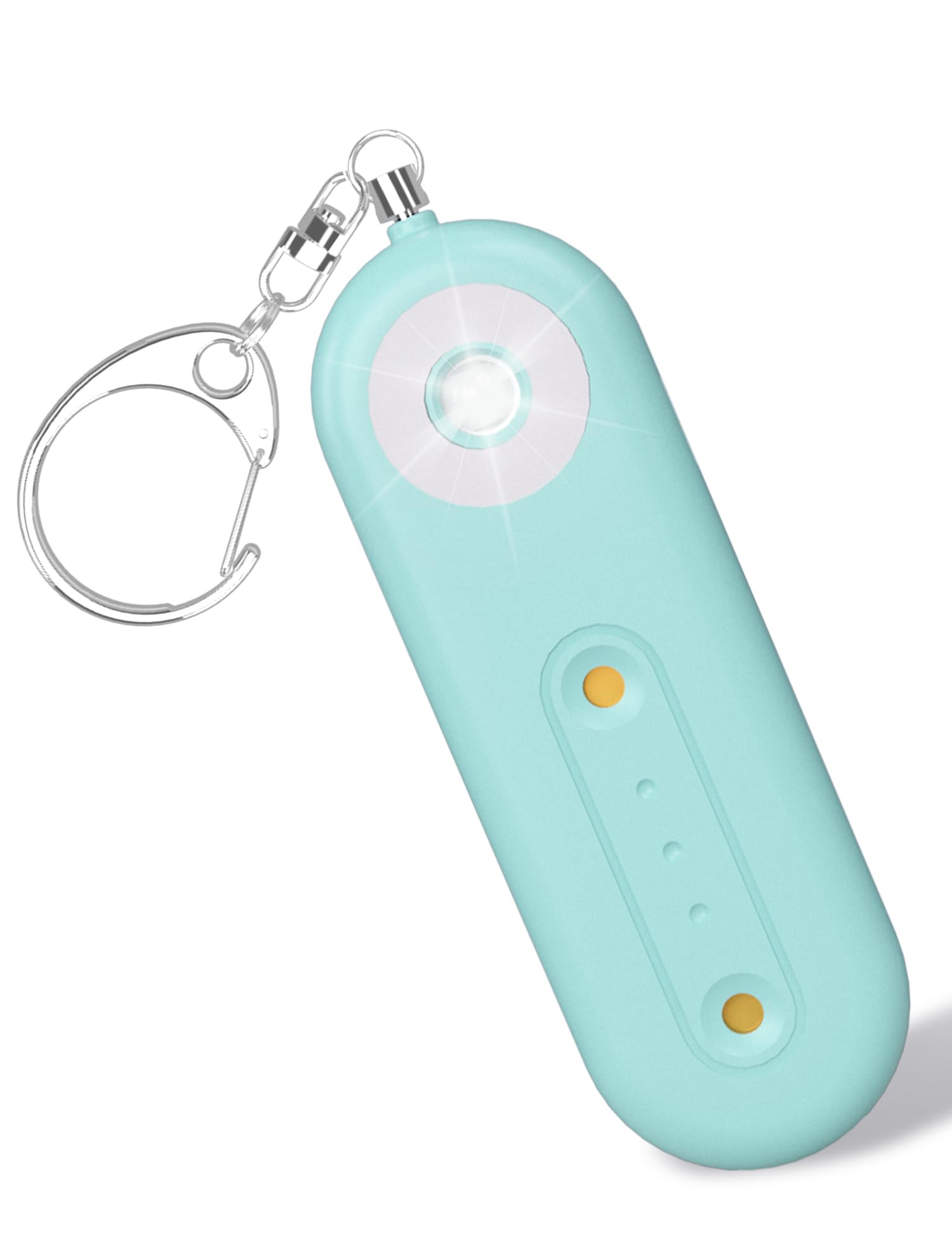 Rotopata Light Blue Personal Alarm Safety Keychain For Women, Loud 130Db Self Defence Rape Alarm, Rechargeable Panic Attack Security Siren With Led Strobe Light For Elderly (Light Blue) Size 2