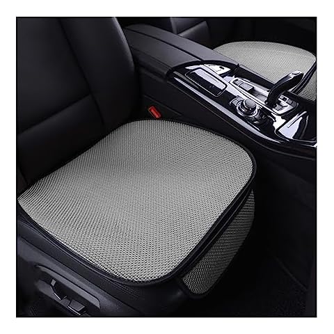 BELOMI Car Seat Bottom Cover, 2 Pack Front Driver or Passenger Seat Cushion with Pocket, Universal Breathable Comfort Auto Seat Protector Mat, Car Accessories for Truck, SUV, Van(Gray) Cover