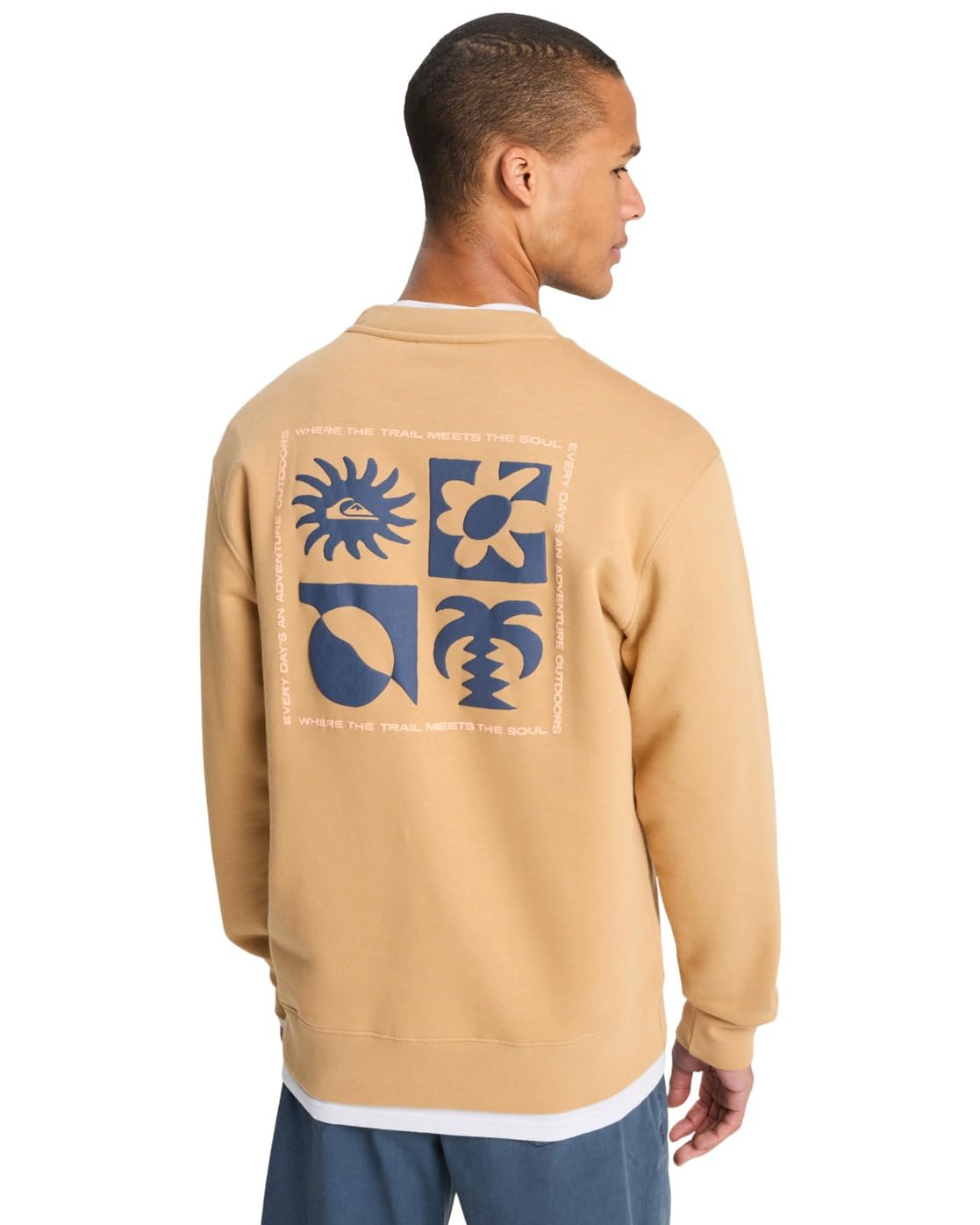 Quiksilver Salt Water Graphic Sweatshirt L