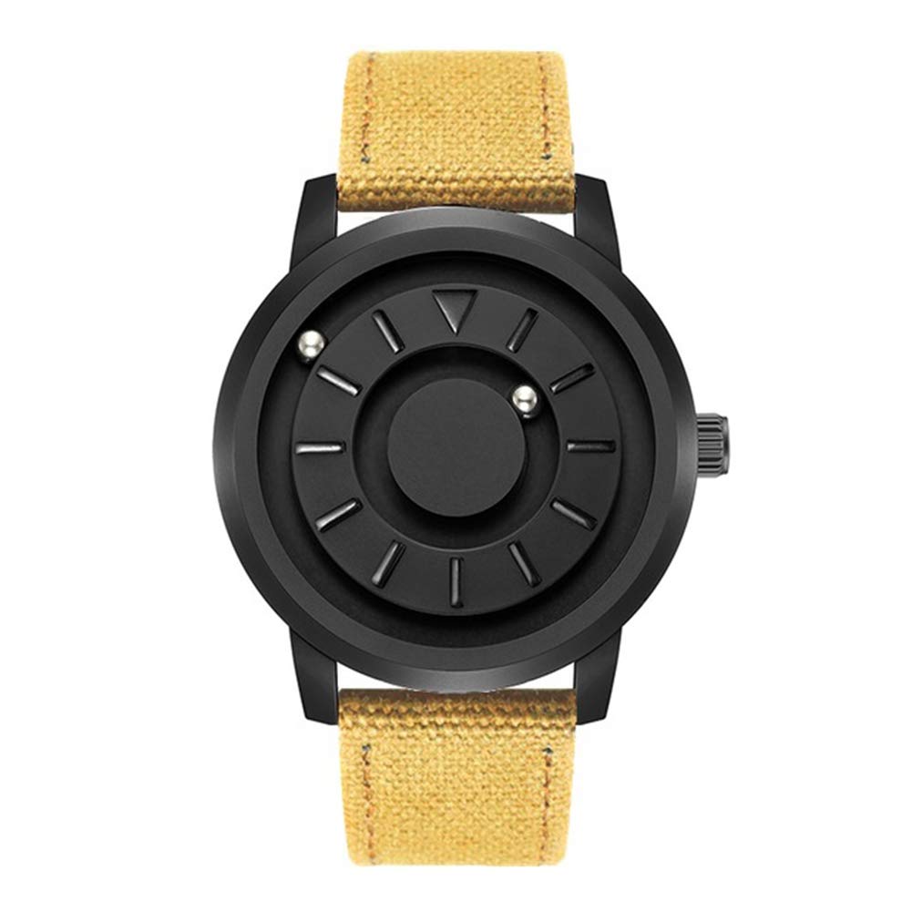 Orologio sportivo magnetico da polso rotondo con orologio sportivo da uomo, per uomini e donne