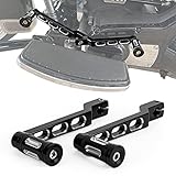 PSLER Heel Toe Gear Shift Lever, Aluminum Alloy Motorcycle Heel Shifter for FL Softail 1986-2017, Touring Road King 1988-2023 and Tri Glide 2008-2023, 2 Pieces Black Shifter Arms with Pegs