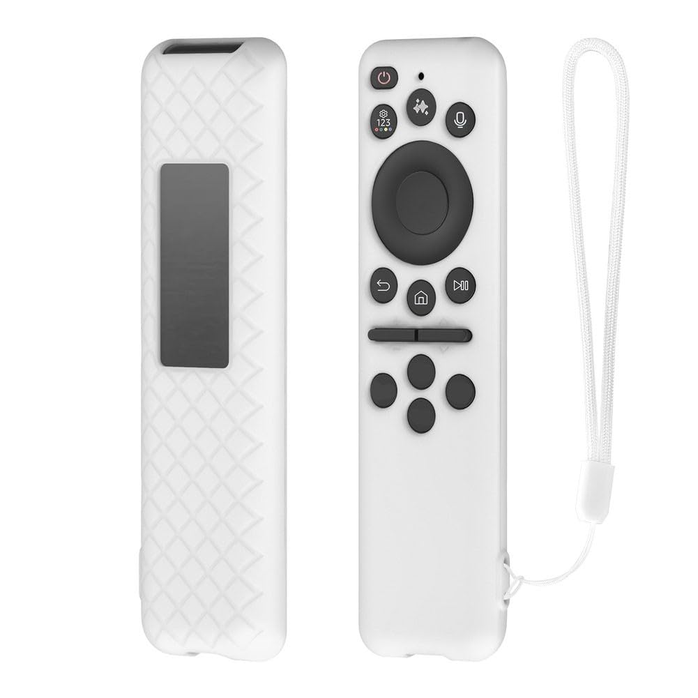 Funda de silicona a prueba de golpes BN59-01432A / BN59-01480L mando a distancia por voz, textura antideslizante, diseño ligero, compatible con mandos a distancia de TV, color negro
