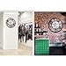 Tosbess 50CM Relojes de Pared Silencioso Grandes Originales de Metal Estilo Vintage...
