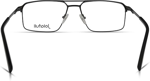 Miniatura 4 de Jolafull JF1801 - Marco cuadrado clásico para lentes (2.283 in)