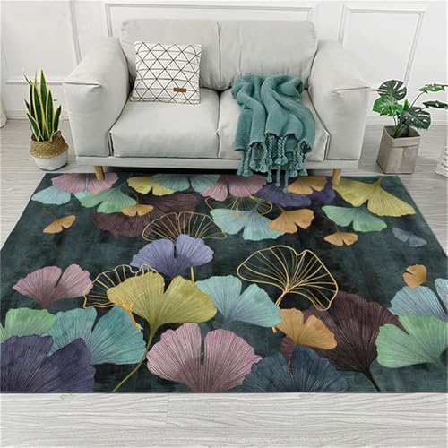 Tapis pour enfant vert protégeant le sol du salon moderne