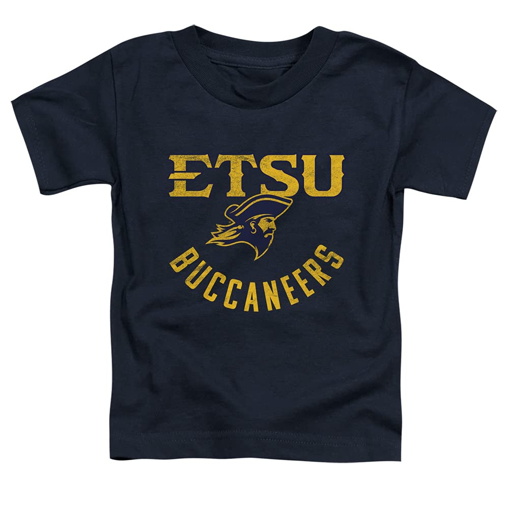 East Tennessee State University Official ETSU Buccaneers Logo Unisex Toddler T Shirt,Navy, 3