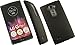 Black Ribbed Hard Shell Case Cover and Belt Clip Holster Combo for LG G Flex-2 Phone (LG H950, H955, H959, US995, F510, LS996 GFlex-2)