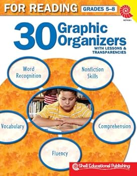 Paperback 30 Graphic Organizers for Reading w/Lessons & Transparencies Gr. 5-8 Book