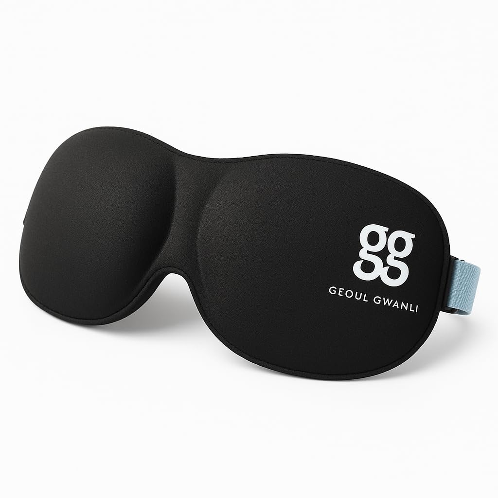 3D Eye Sleep Mask — Zero-Pressure Contoured Blackout — Side-Sleeper Comfort, Nose-Seal...