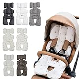 Colulu (コルル) ベビーカーシート ベビーカークッション ベビーカーマット リボン型ピロー 新生児 ベビー 立体構造 綿100% メッシュ素材 オールシーズン 折りたたみが可能 お子様 頭 頭部保護 復元 防寒 出産祝い ギフト