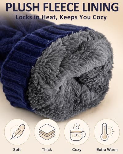 Image of Shihanee Winter Fleece Lined Leg Warmers for Women