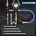 JIFETOR Cooling System Vacuum Purge Radiator Coolant Refill Tool Kit, Universal Automotive Water Tank Pneumatic Vacuum Antifreeze Change Filler Set, with Adapter Case Hose for Car Van SUV Truck