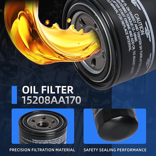 Image of 3-Pack 15208AA170 Oil Filter with Crush Gaskets, Fits for Subaru WRX 2015-2024, Fits for Subaru BRZ 2022-2024, 1.6L, 803916010