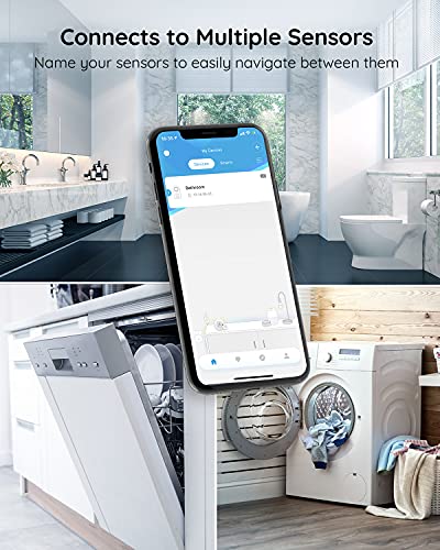 Govee Wifi Water Sensor, 100Db Adjustable Audio Alarm And Smart App Alerts, Leak And Drip Alert With Email, Detector For Home, Basement(Not Support 5G Wifi) #TOP3